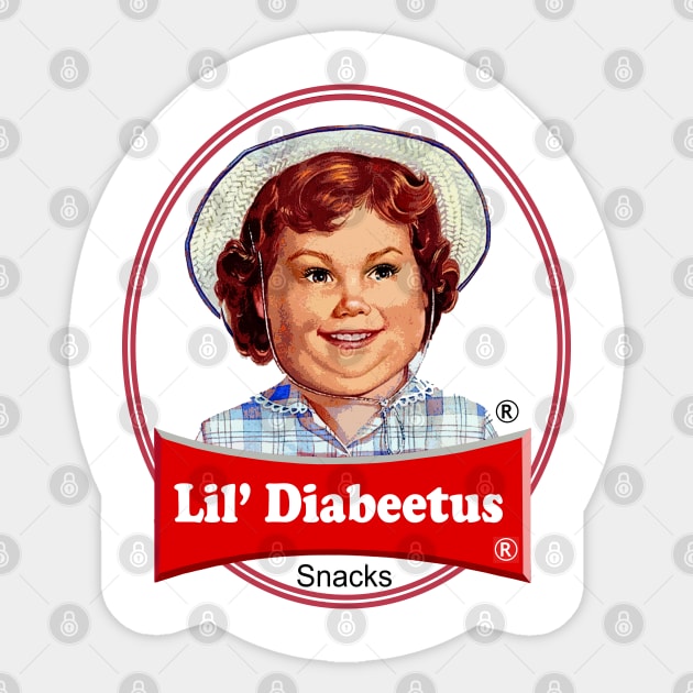 Lil Diabeetus (Parody) Sticker by Defunct Logo Series